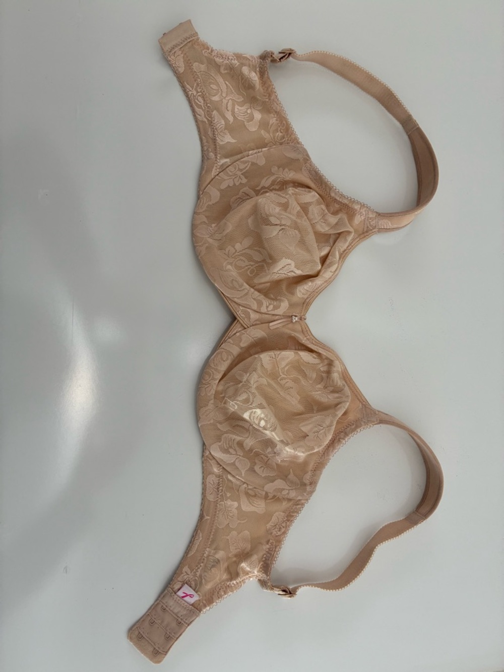Wacoal Beige Floral Lace Underwire Bra